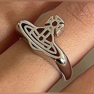 vivienne westwood silver saturn Revamped adjustable Ring